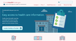 Desktop Screenshot of floridahealthfinder.gov